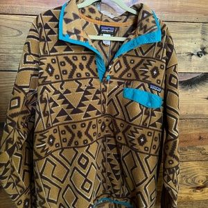 Patagonia fleece pullover.  Excellent condition. Rare native geometric pattern